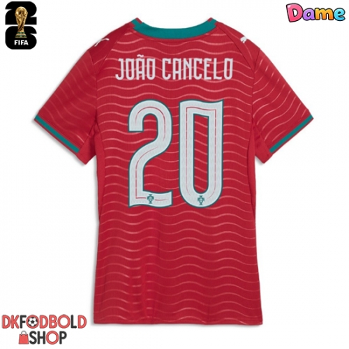 Portugal Joao Cancelo #20 Hjemmebanetrøje Dame VM 2026 Kort ærmer